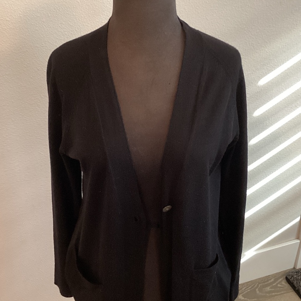Eileen Fisher Charcoal Knit Top